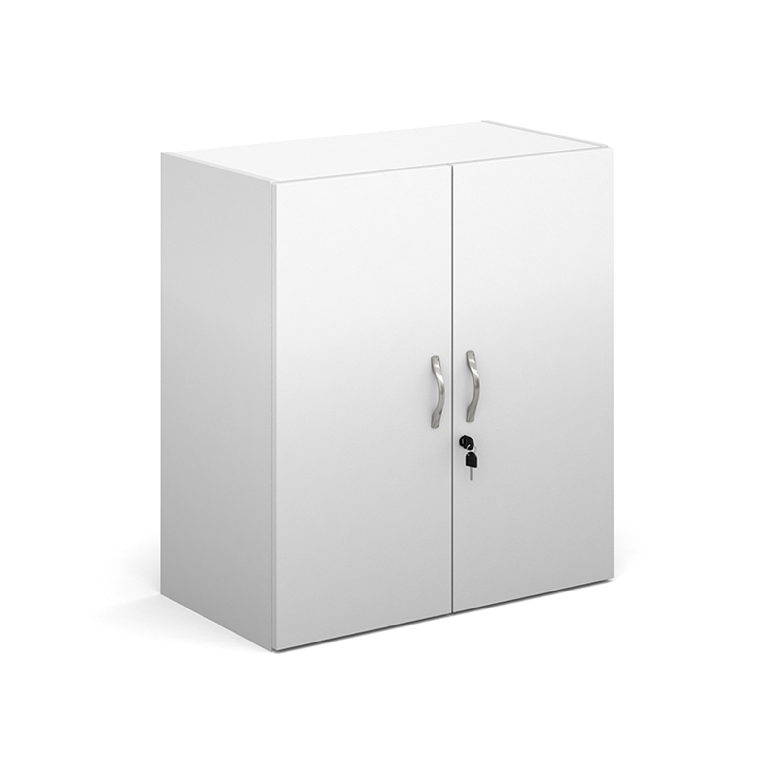 Up to 1200mm High Contract double door cupboard 830mm high with 1 shelf - white