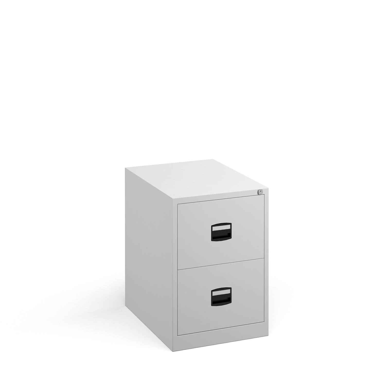 Steel Steel 2 drawer contract filing cabinet 711mm high - white
