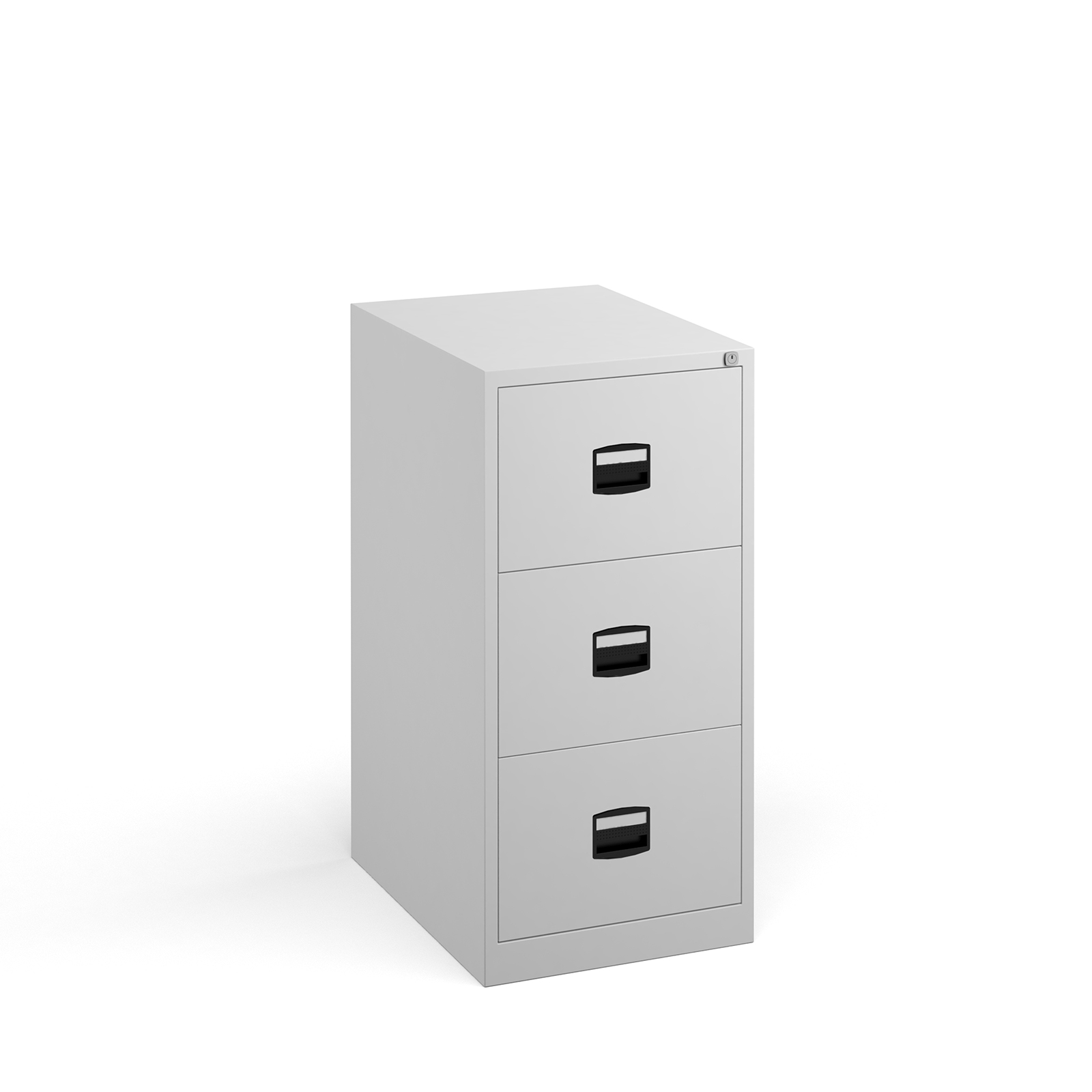 Steel Steel 3 drawer contract filing cabinet 1016mm high - white