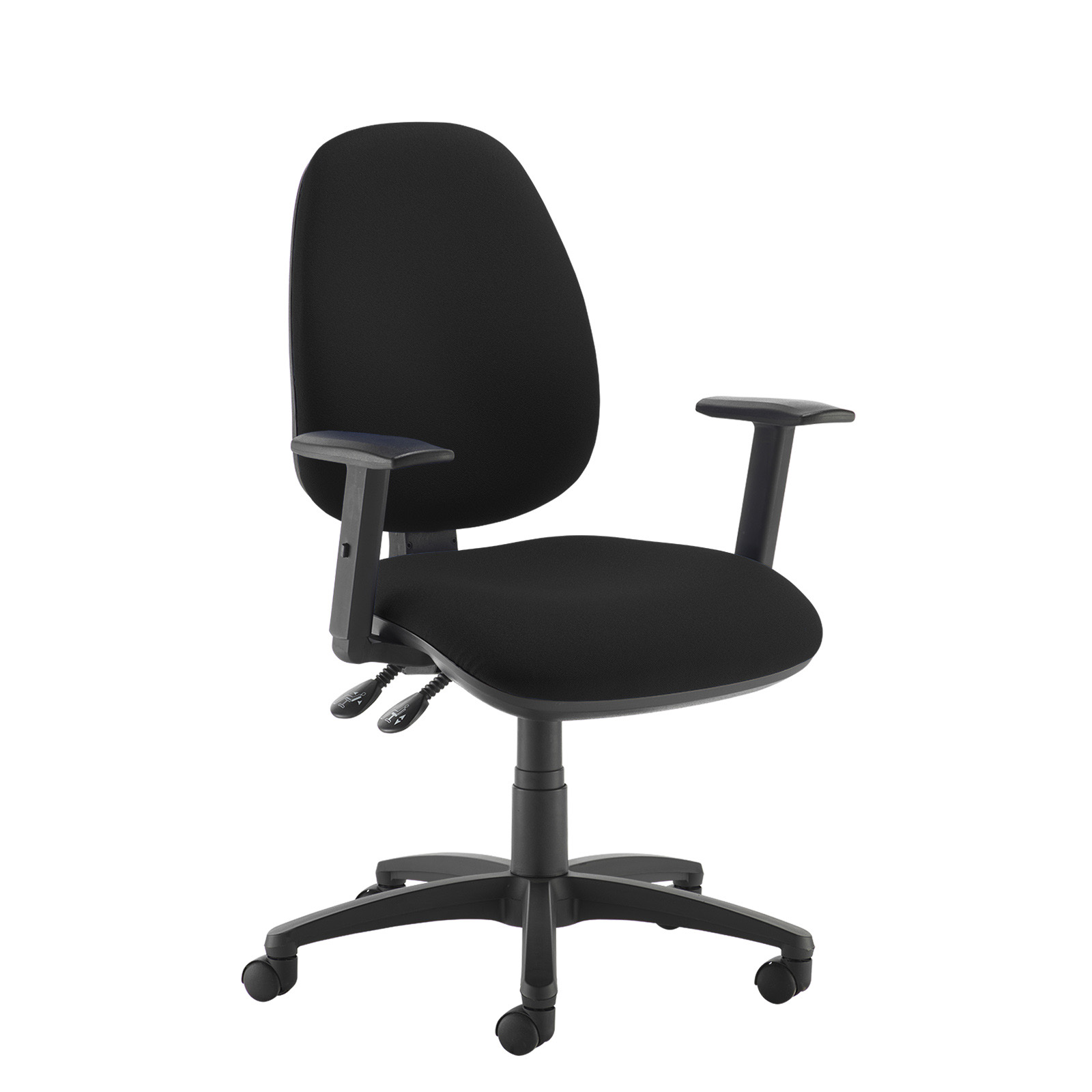 Desk Chairs Jota high back operator chair with adjustable arms - black