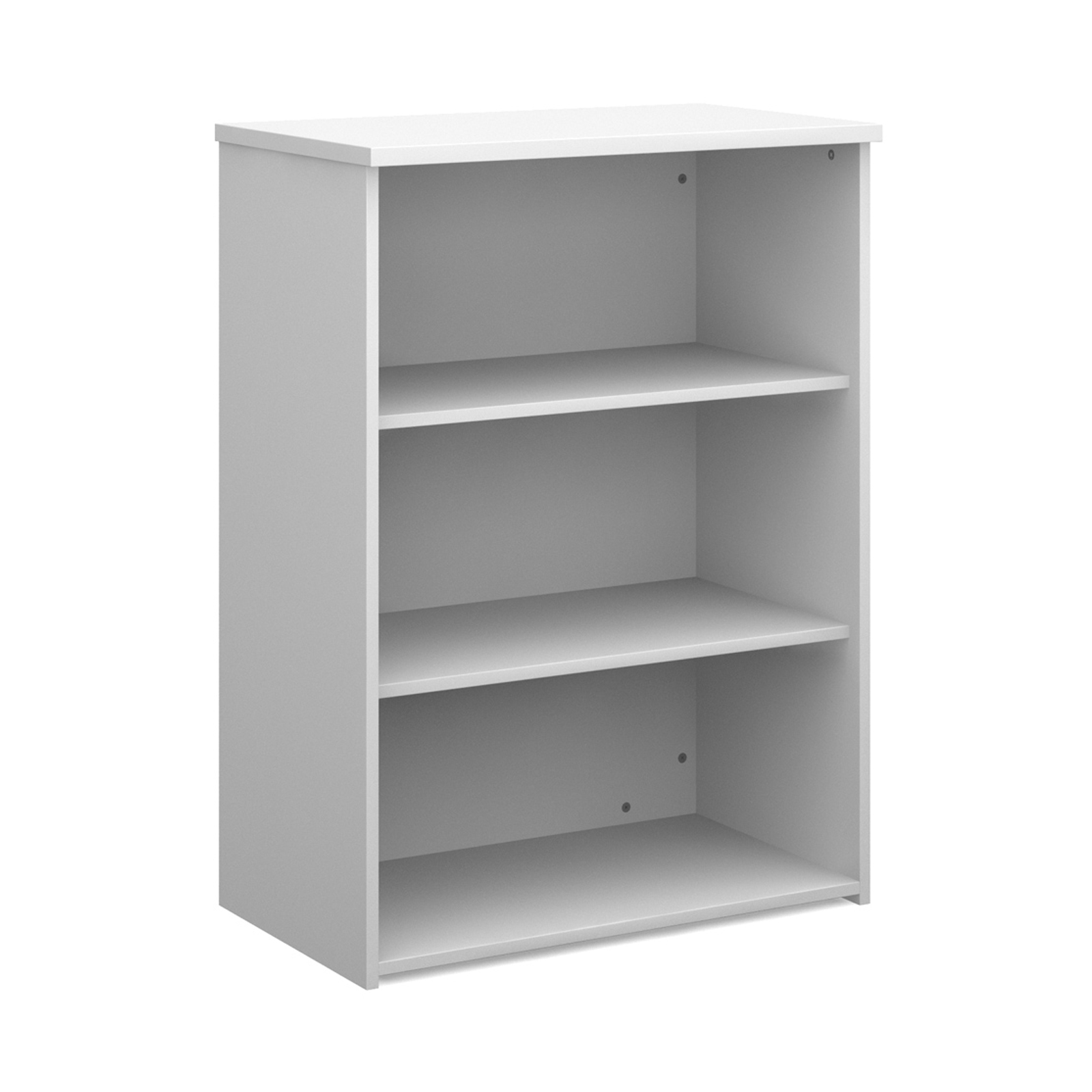 Up To 1200mm High Universal bookcase 1090mm high with 2 shelves - white