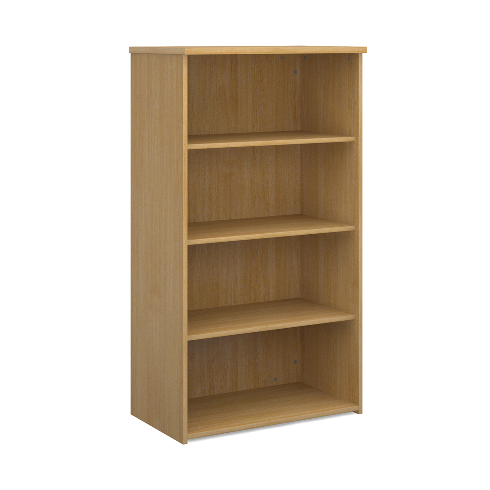 Over 1200mm High Universal bookcase 1440mm high with 3 shelves - oak