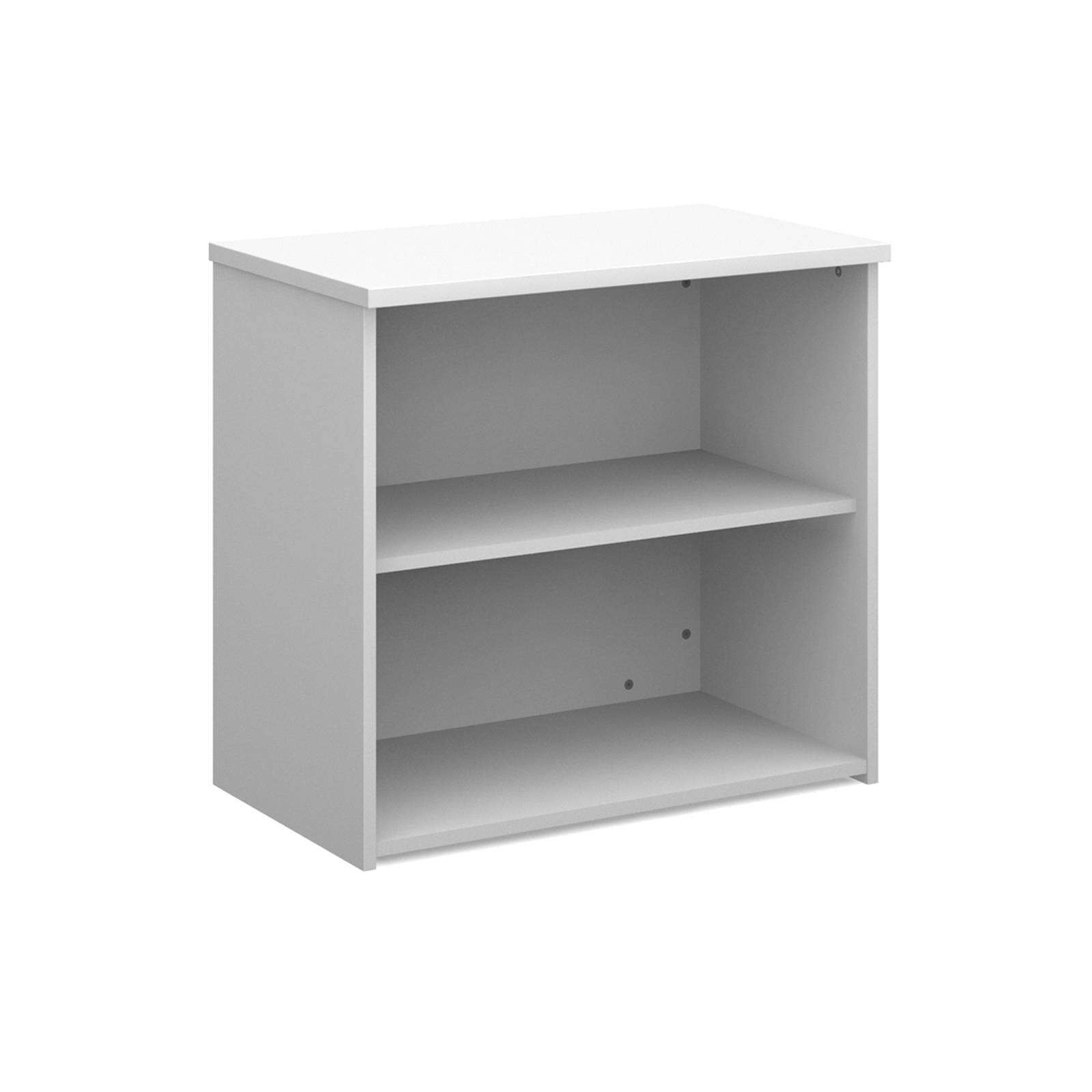 Up To 1200mm High Universal bookcase 740mm high with 1 shelf - white
