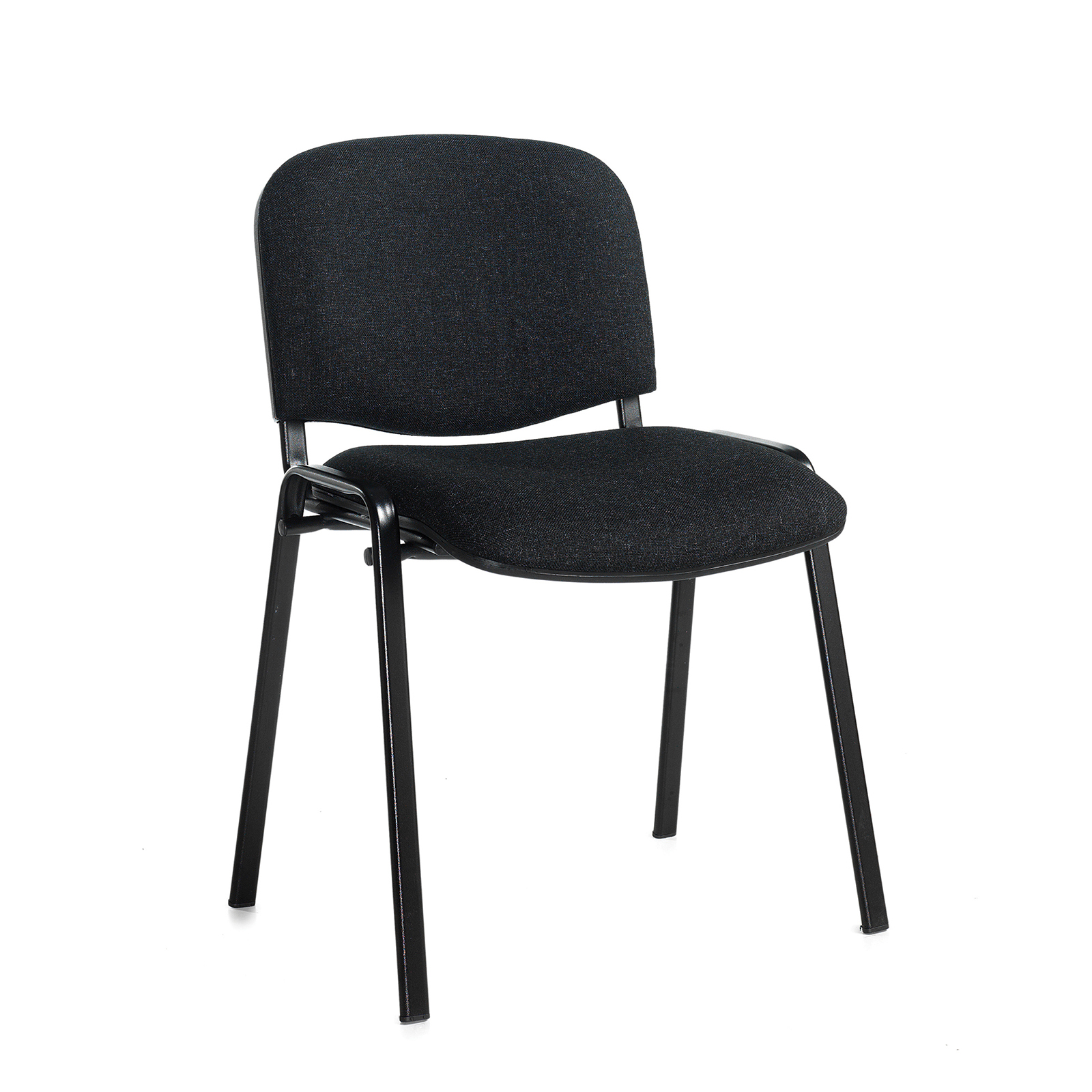Boardroom / Meeting Taurus meeting room stackable chair with black frame and no arms - charcoal