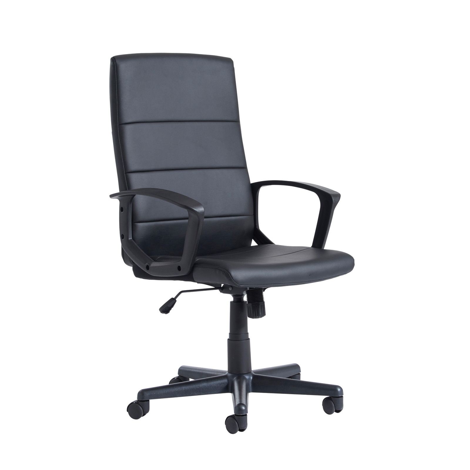 Executive Chairs Ascona high back managers chair - black faux leather