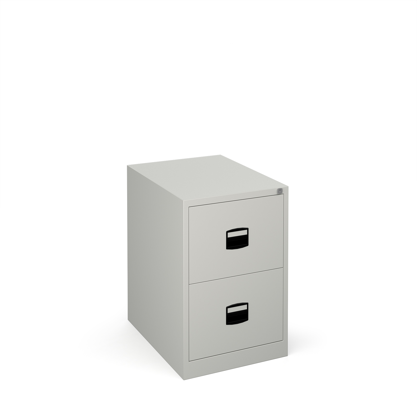 Steel Steel 2 drawer contract filing cabinet 711mm high - goose grey