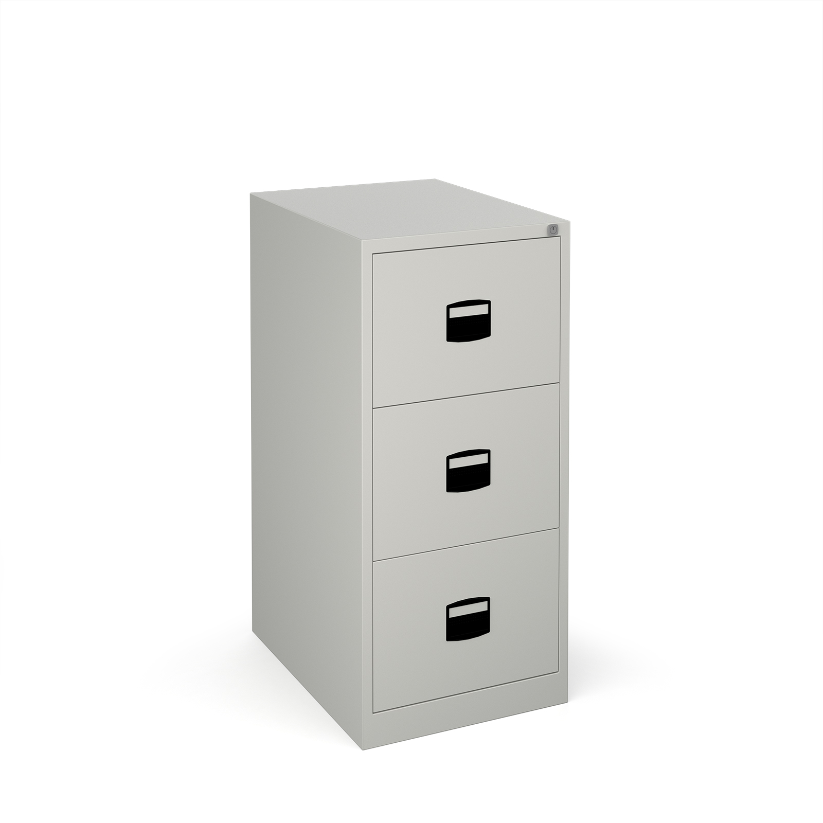 Steel Steel 3 drawer contract filing cabinet 1016mm high - goose grey