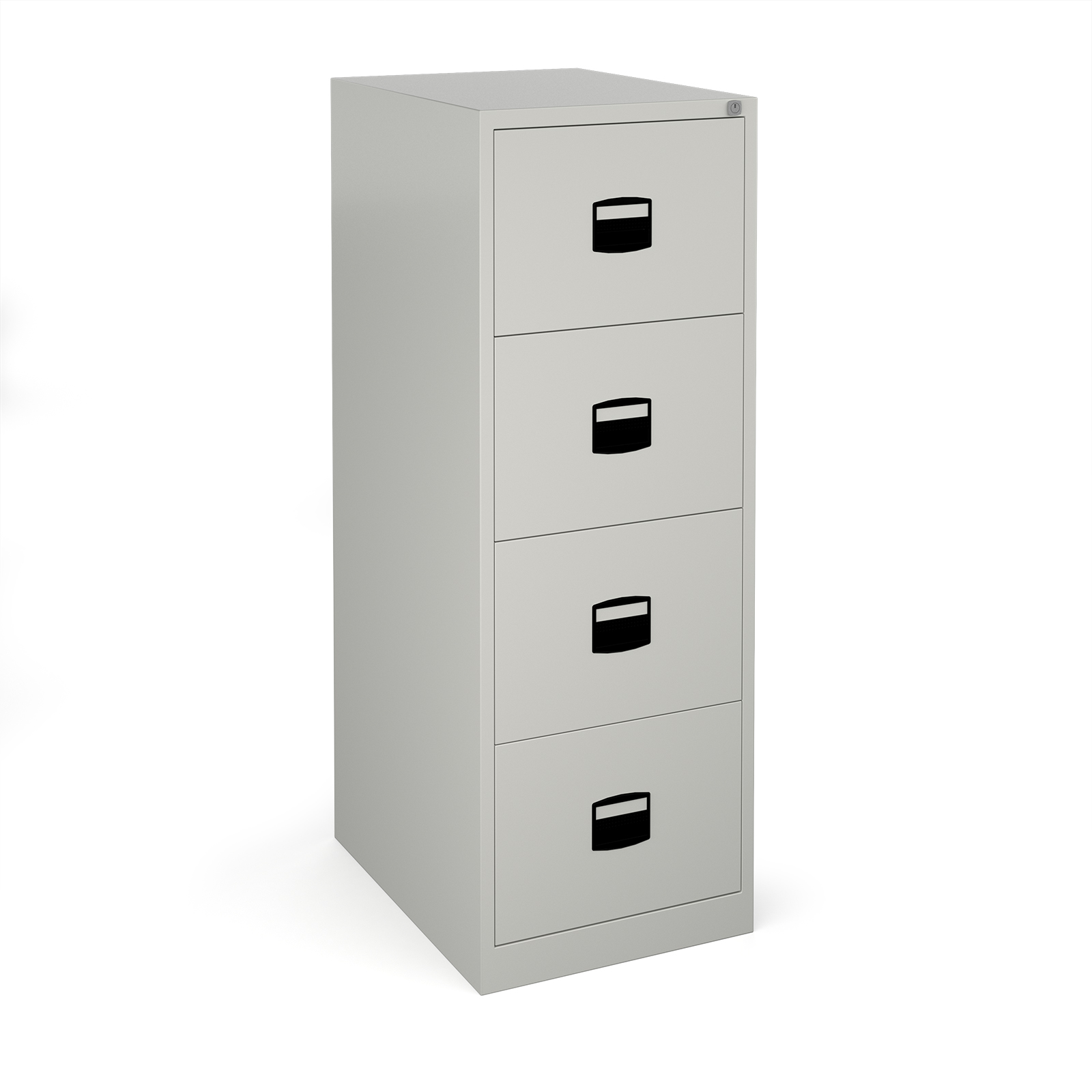Steel Steel 4 drawer contract filing cabinet 1321mm high - goose grey