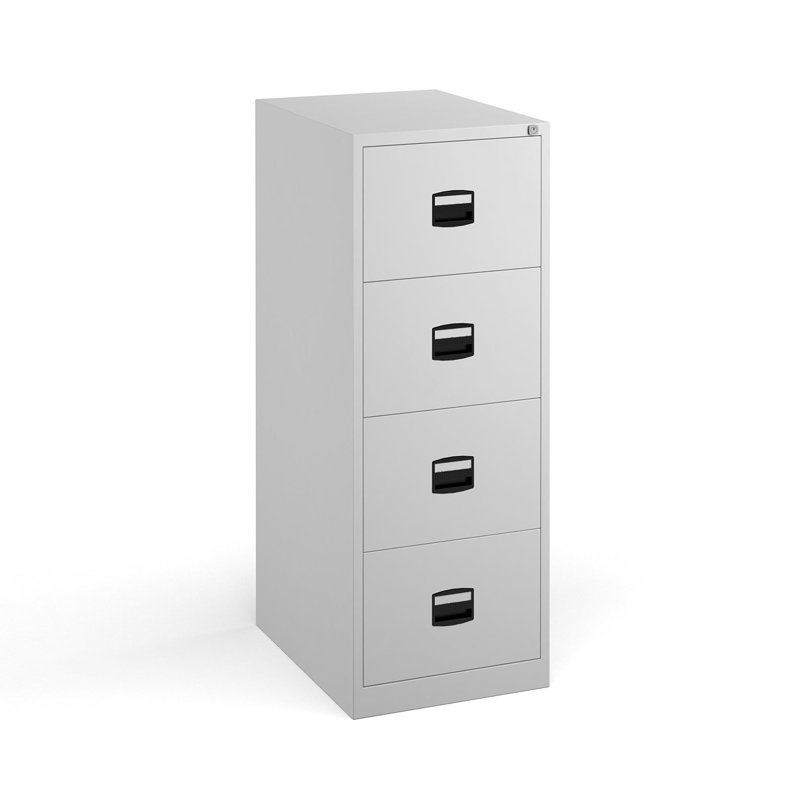 Steel Steel 4 drawer contract filing cabinet 1321mm high - white