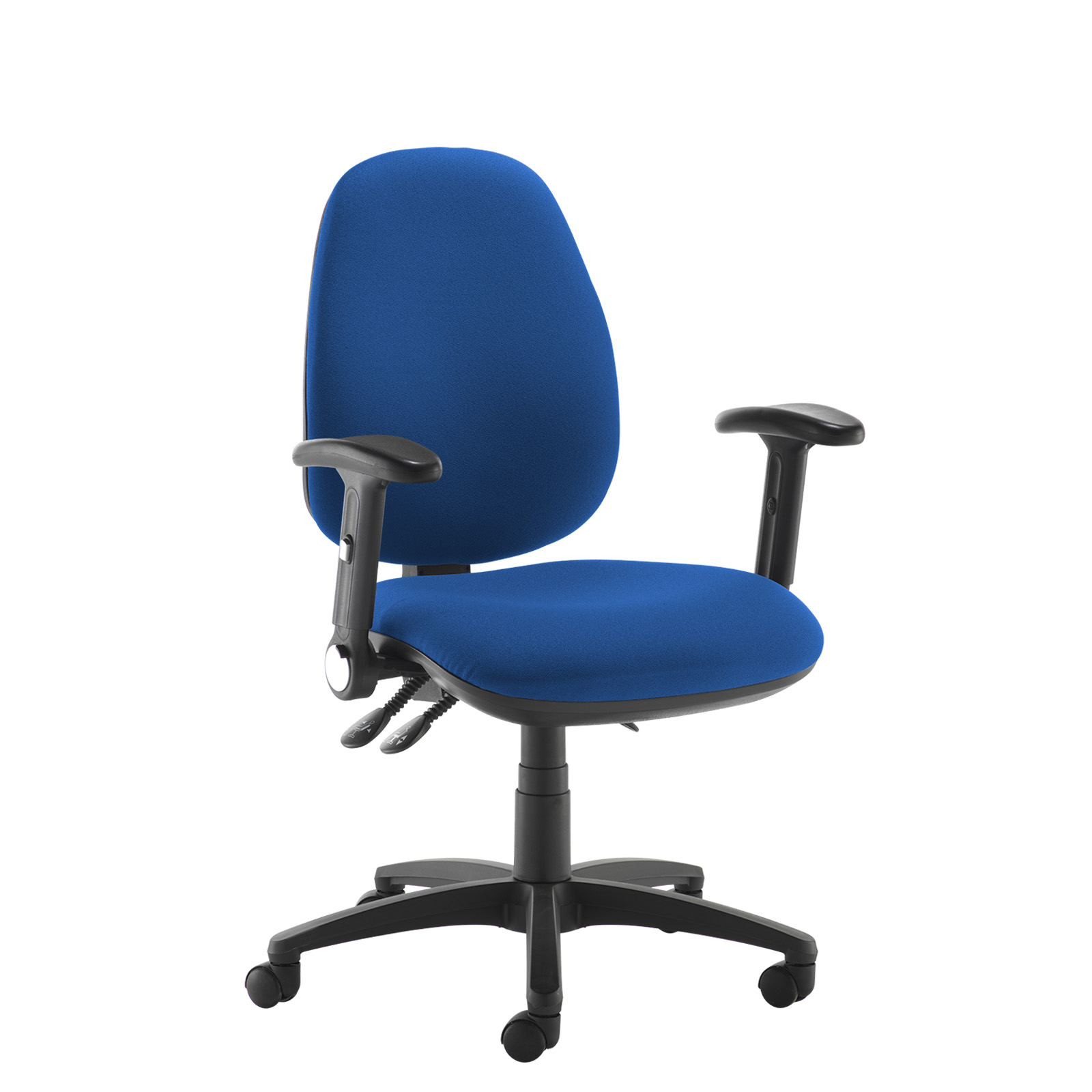 Desk Chairs Jota high back operator chair with folding arms - blue