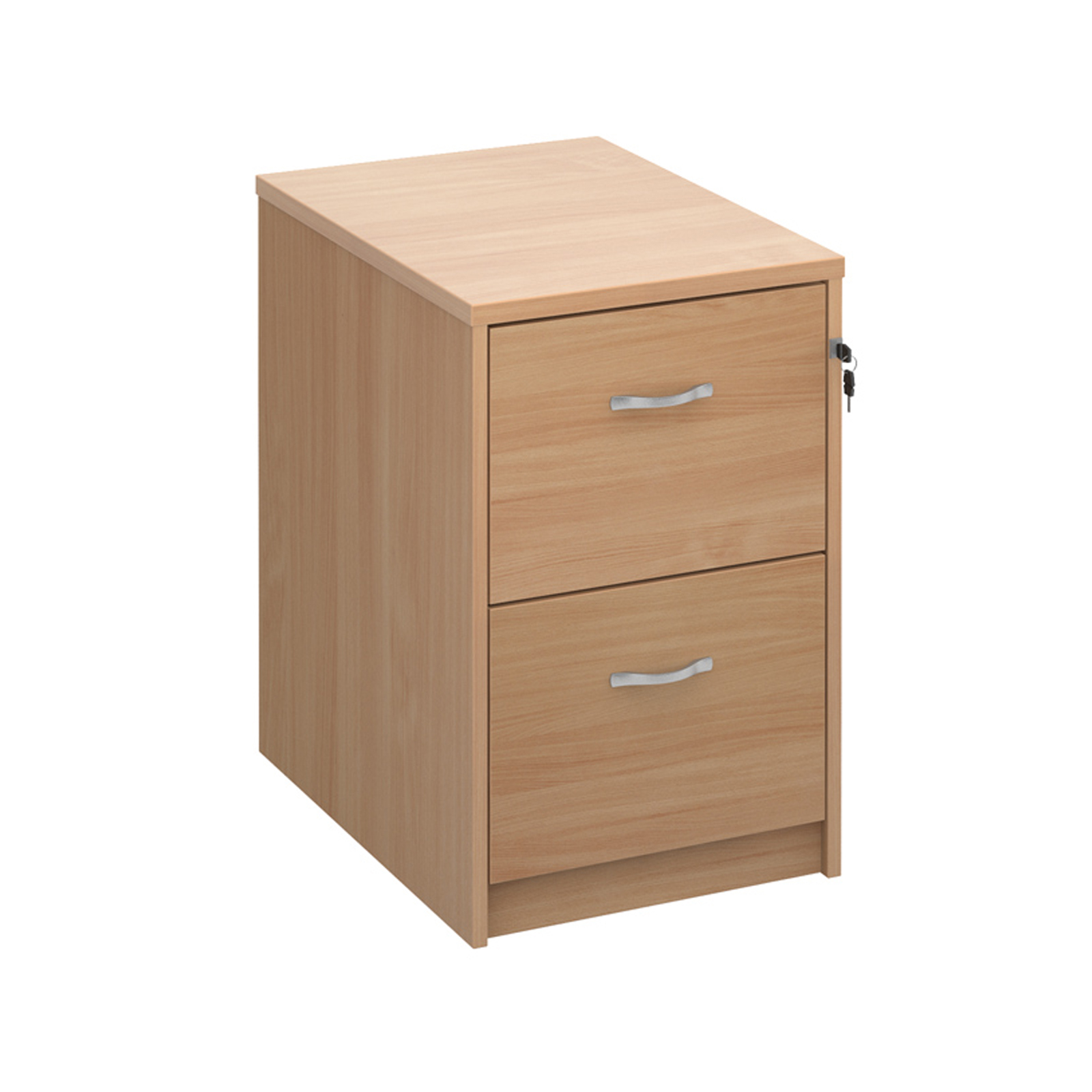 Filing Cabinets Wooden filing cabinet with silver handles