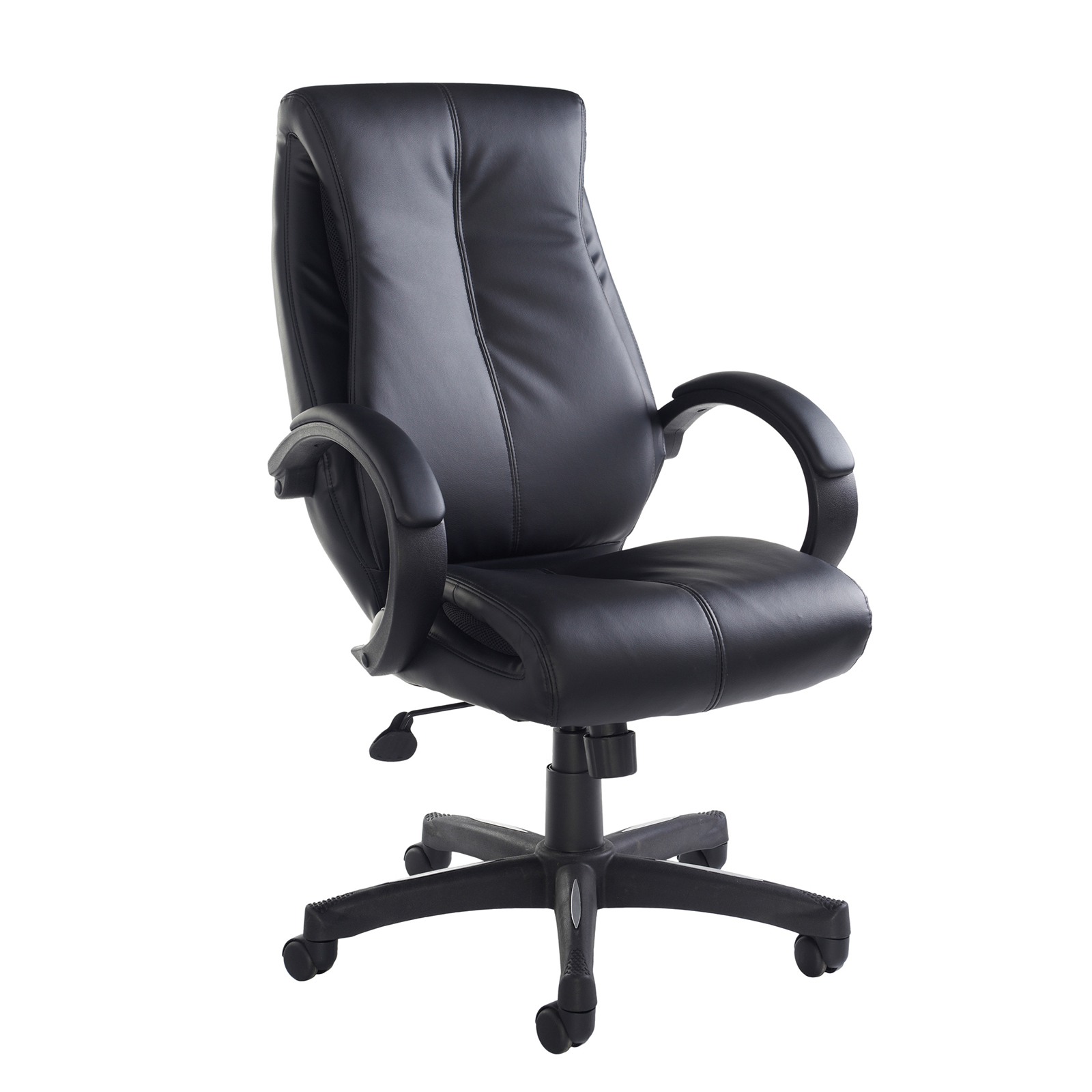 Executive Chairs Nantes high back managers chair - black faux leather