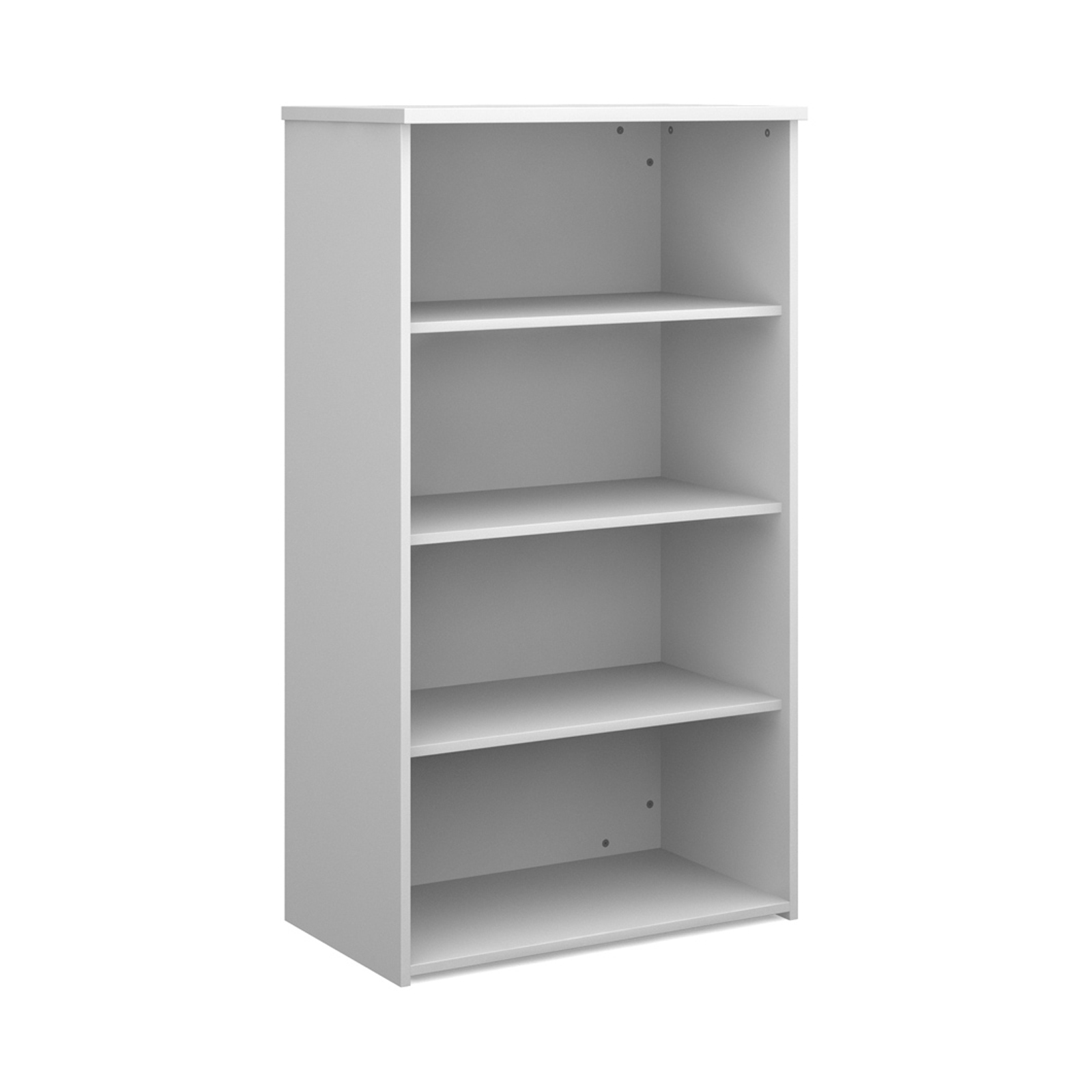 Over 1200mm High Universal bookcase 1440mm high with 3 shelves - white