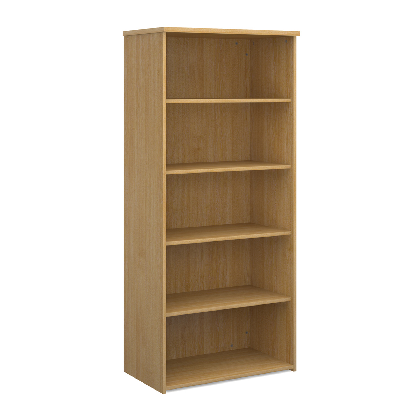 Over 1200mm High Universal bookcase 1790mm high with 4 shelves - oak