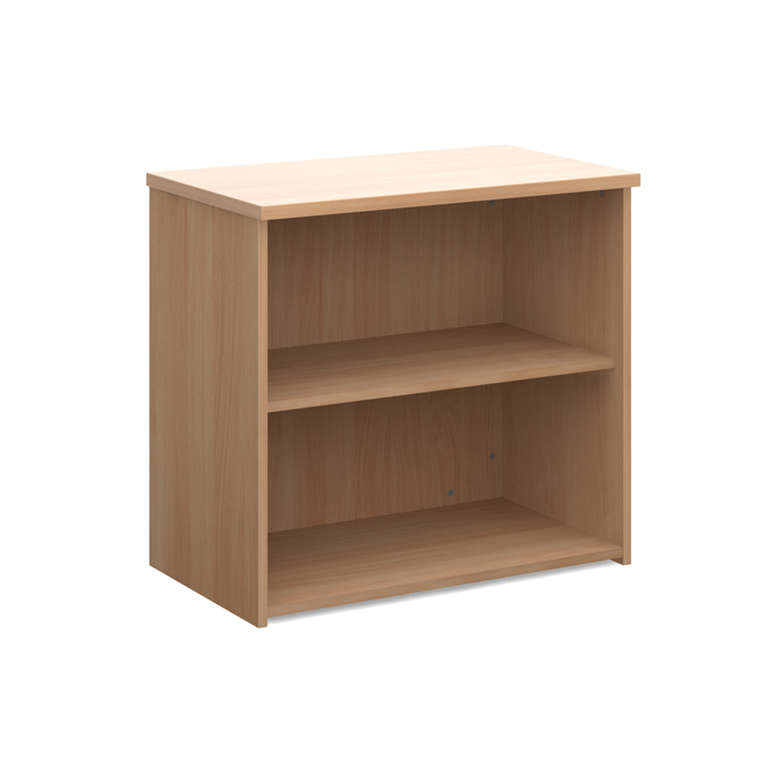 Up To 1200mm High Universal bookcase 740mm high with 1 shelf - beech