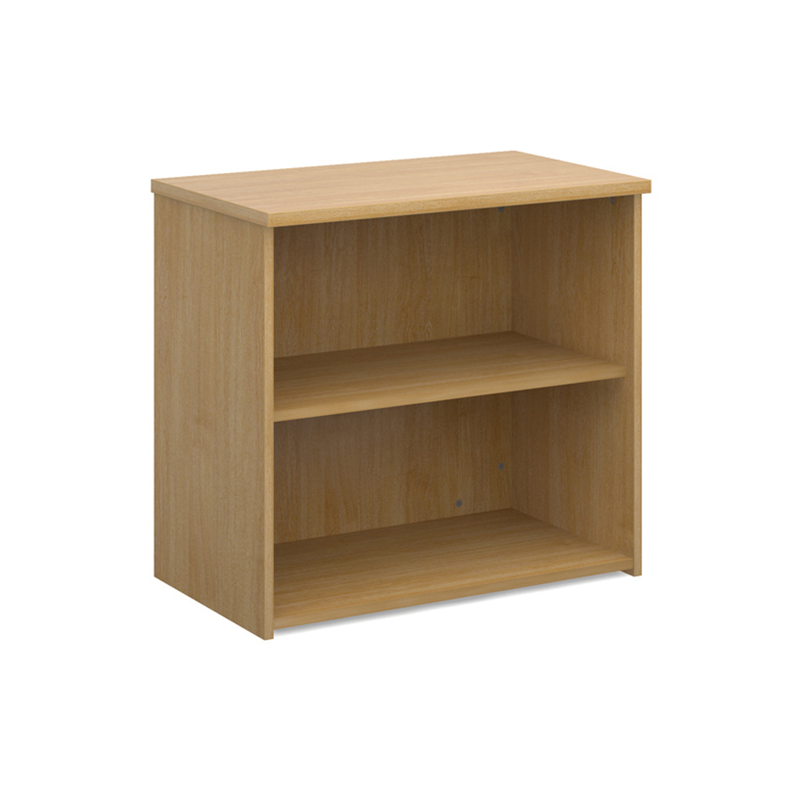 Up To 1200mm High Universal bookcase 740mm high with 1 shelf - oak