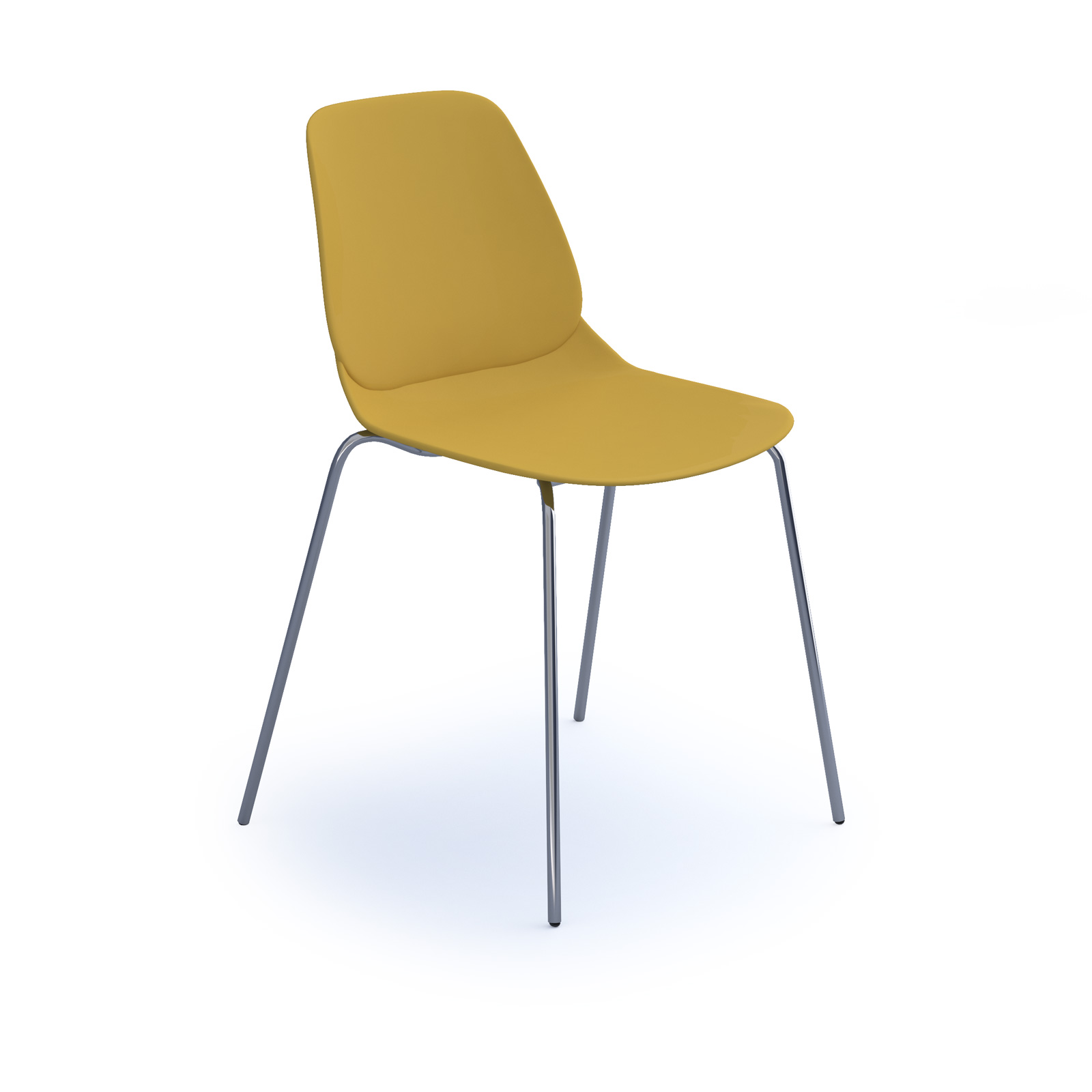 Strut multi-purpose chair with chrome 4 leg frame
