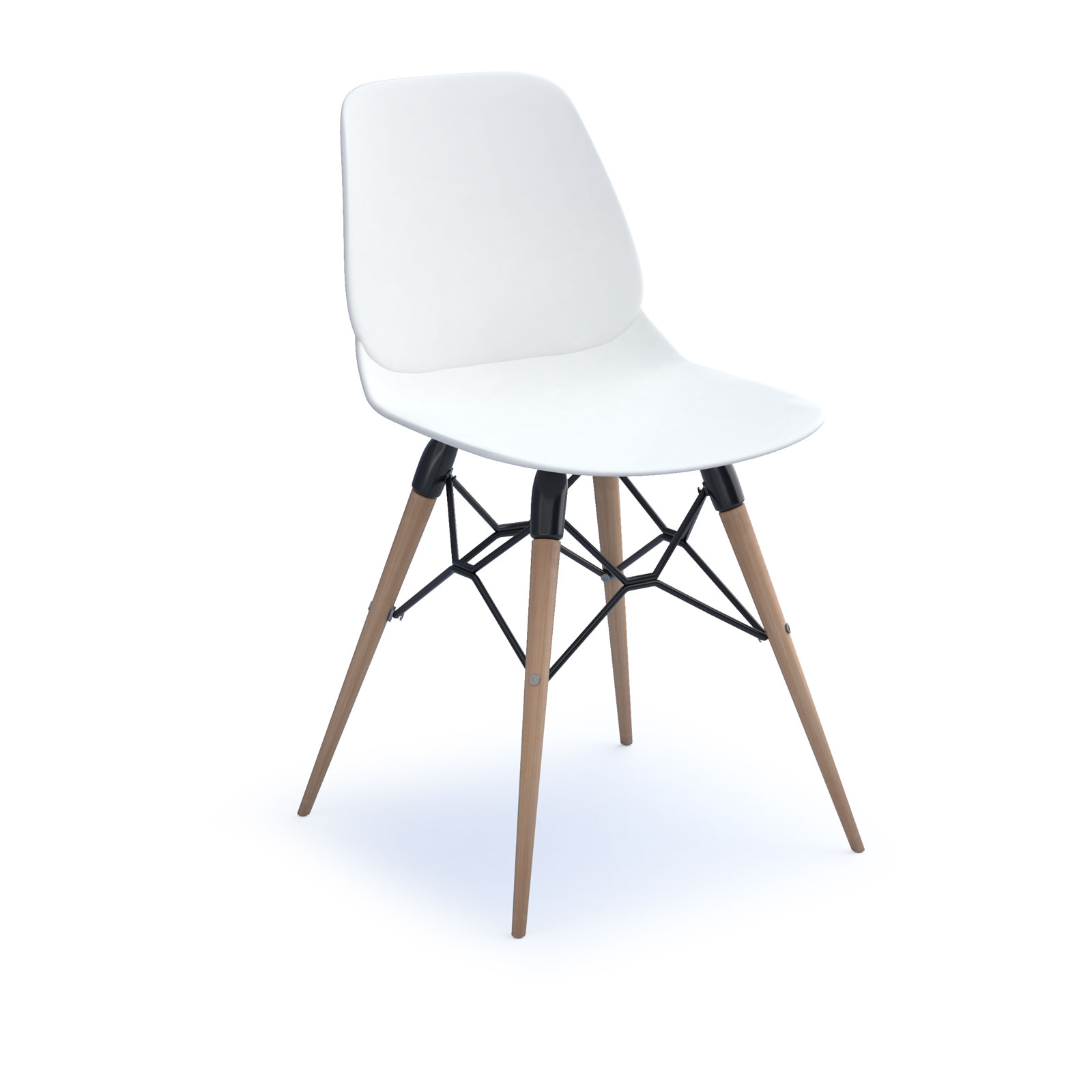 Strut multi-purpose chair with natural oak frame