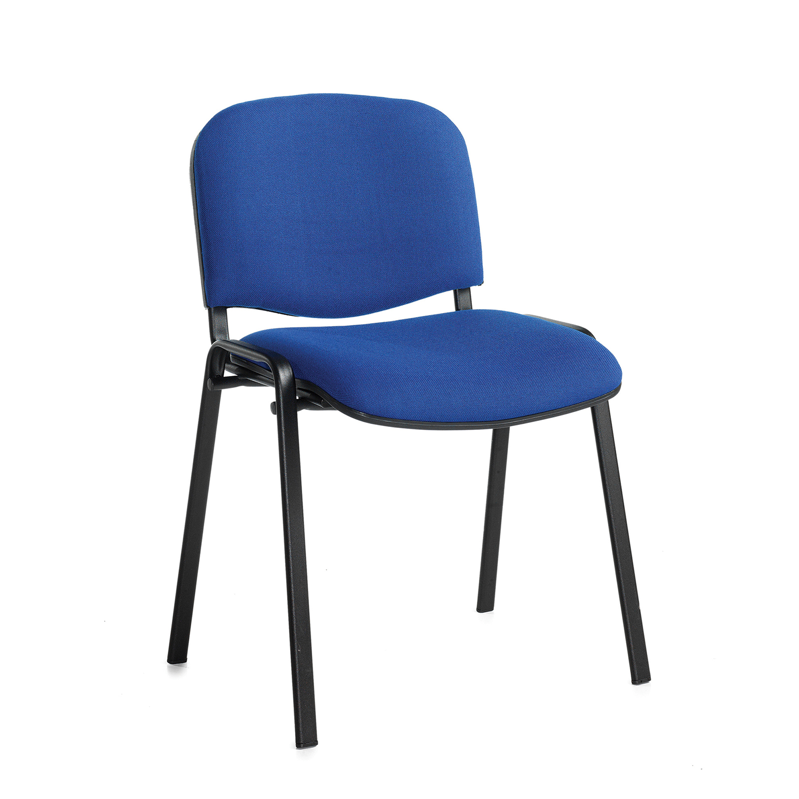 Boardroom / Meeting Taurus meeting room stackable chair with black frame and no arms - blue
