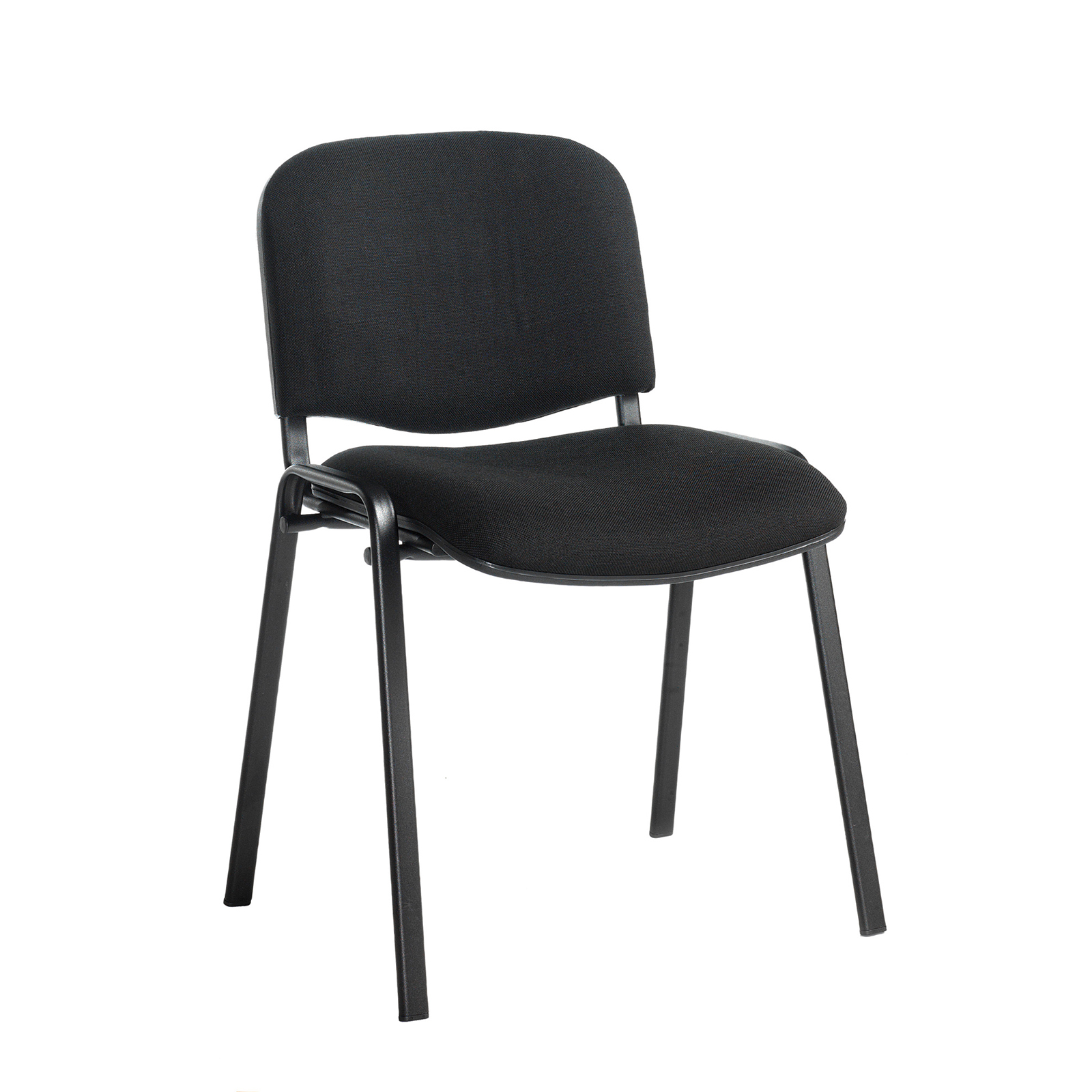 Boardroom / Meeting Taurus meeting room stackable chair with black frame and no arms - black